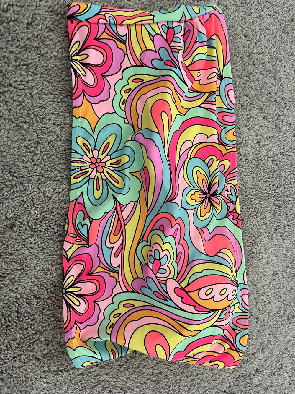 Vibrant Pink Multicolor Floral Swim Mini